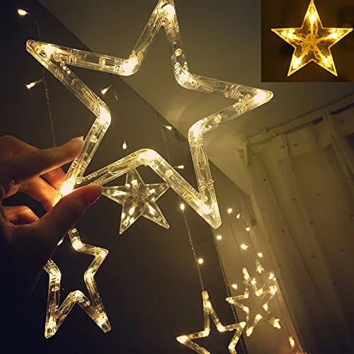 Led Curtain Crescent/Star and Star only light string