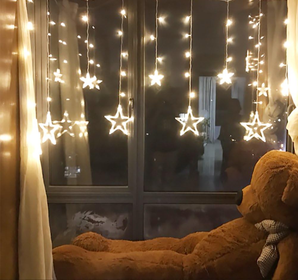 Led Curtain Crescent/Star and Star only light string