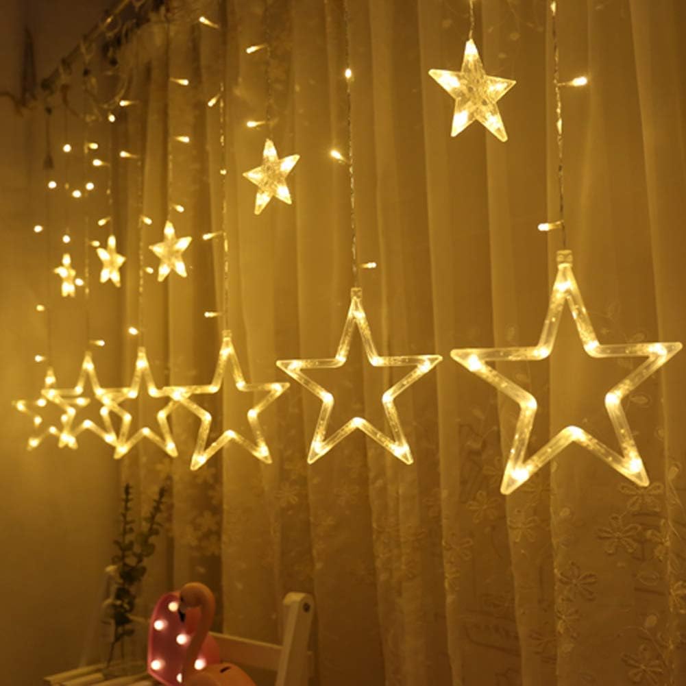 Led Curtain Crescent/Star and Star only light string