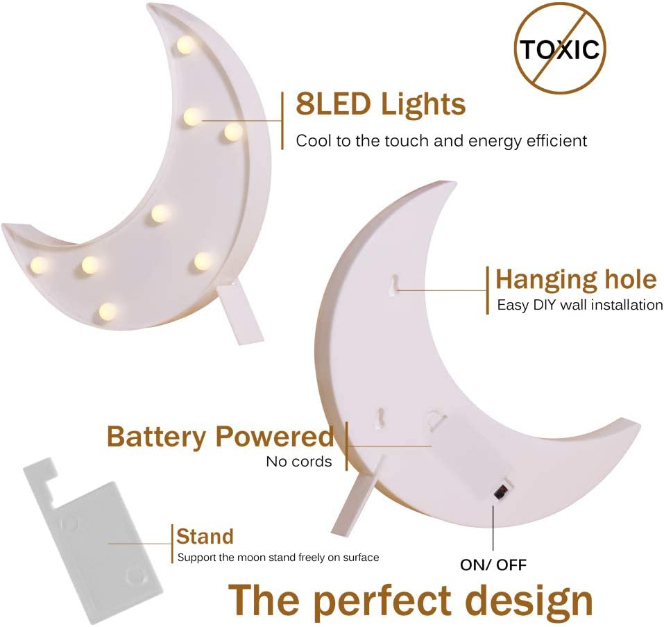 LED white Crescent light