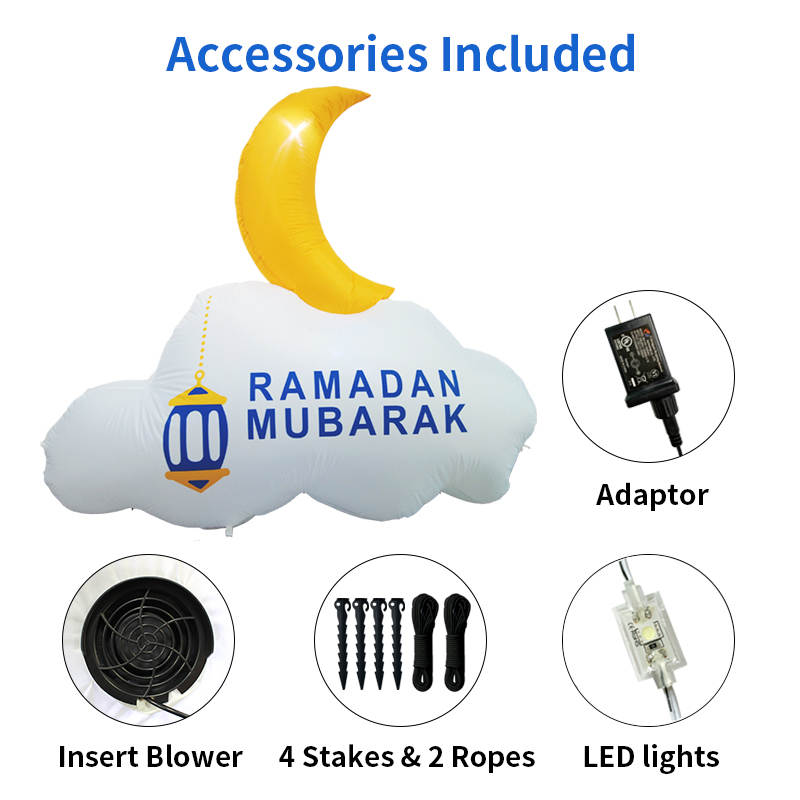 Reversable Ramadan/Eid Mubarak Inflatable (indoor/outdoor)